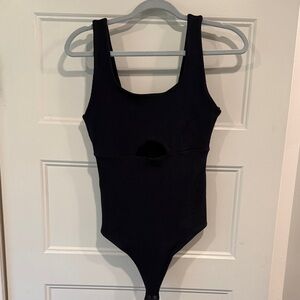 Abercrombie & Fitch Black Soft A&F Scoop-Neck Women's Bodysuit